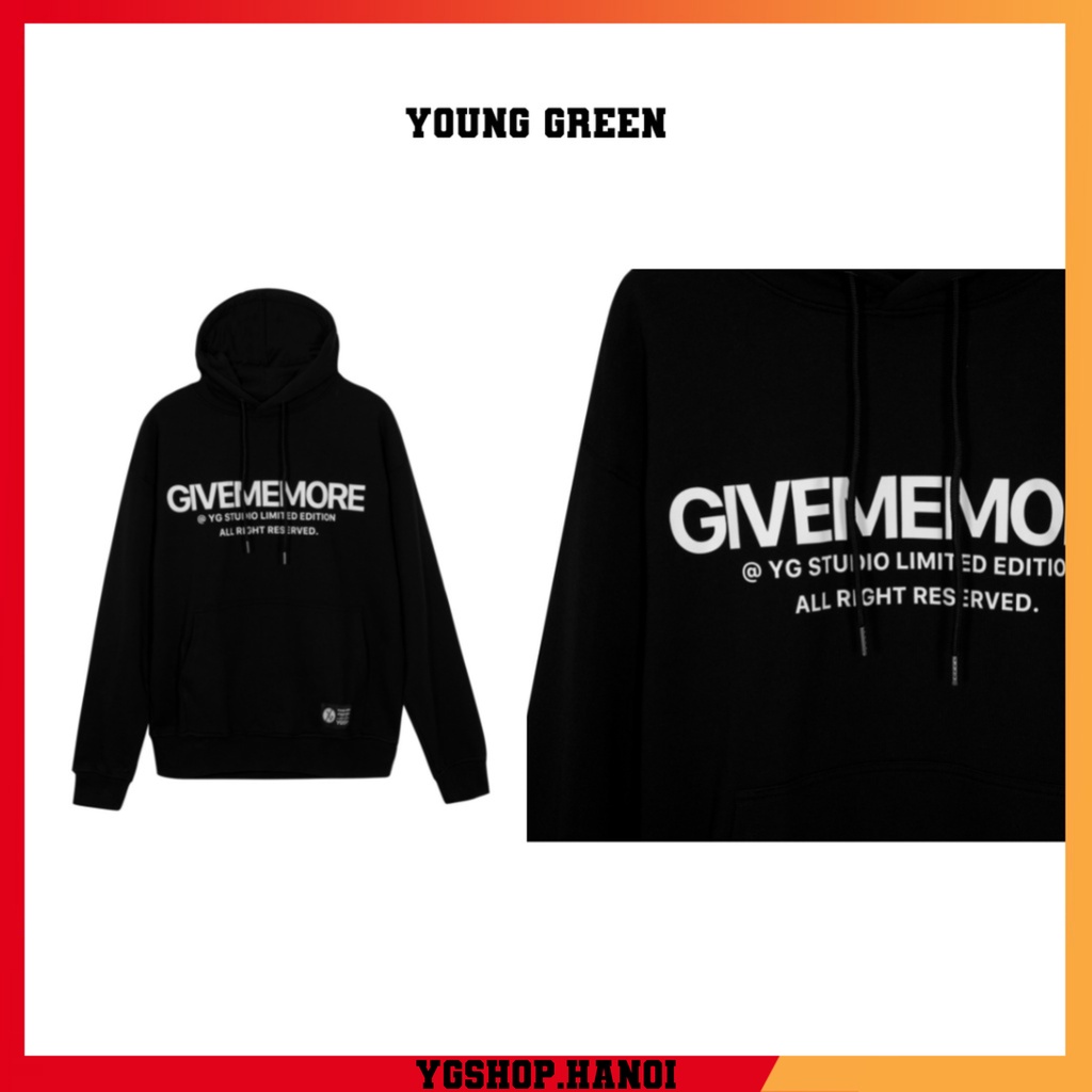 [Hà Nội] Áo HOOD GIVEMEMORE [YGSHOP.HANOI]