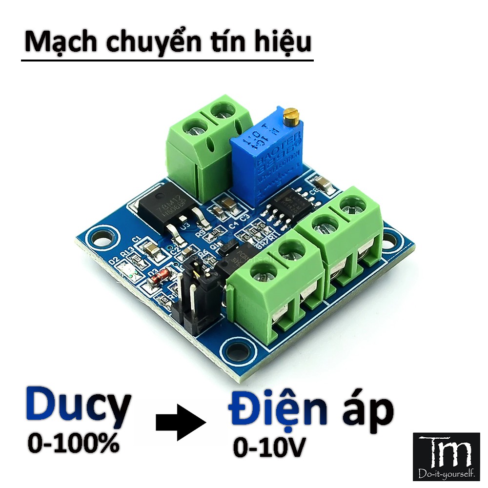 Mạch Chuyển Đổi PWM 0-100% Sang Điện Áp 0-10V