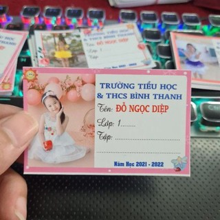 In nhãn vở theo yêu cầu( 1 set 14 nhãn)