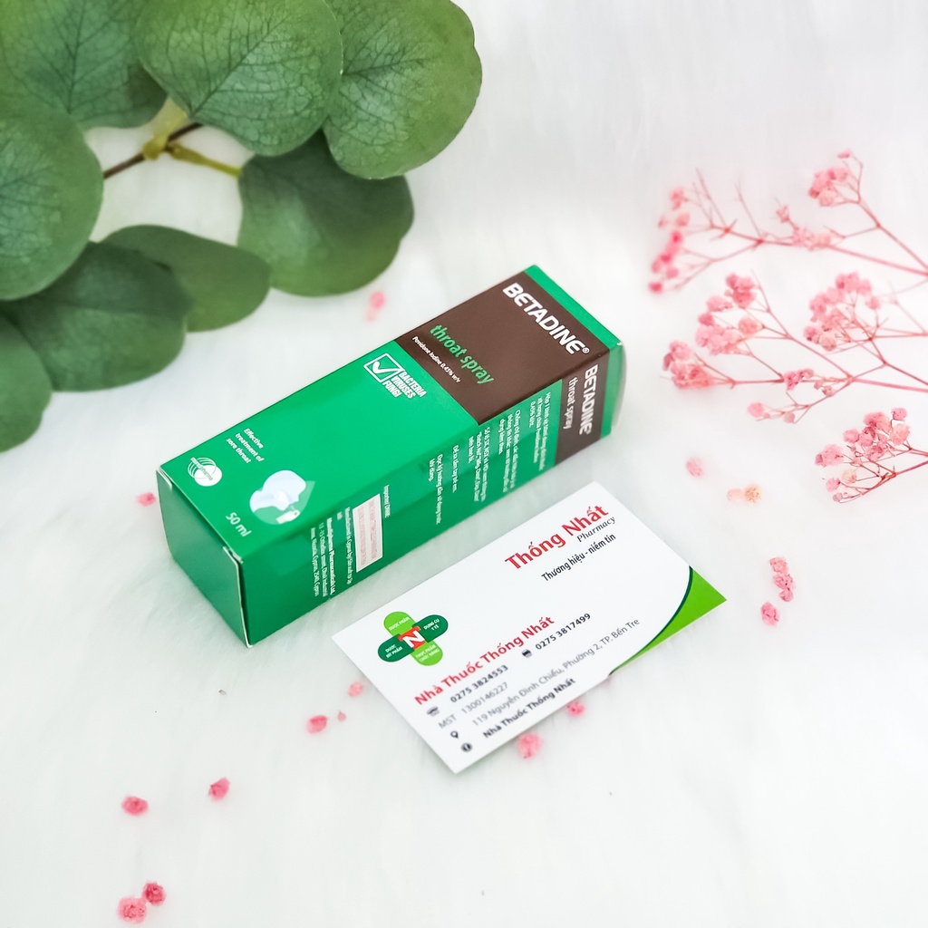 Xịt Miệng Họng Betadine Giảm Đau Họng, Ho, Ngứa Rát Chai 50ml