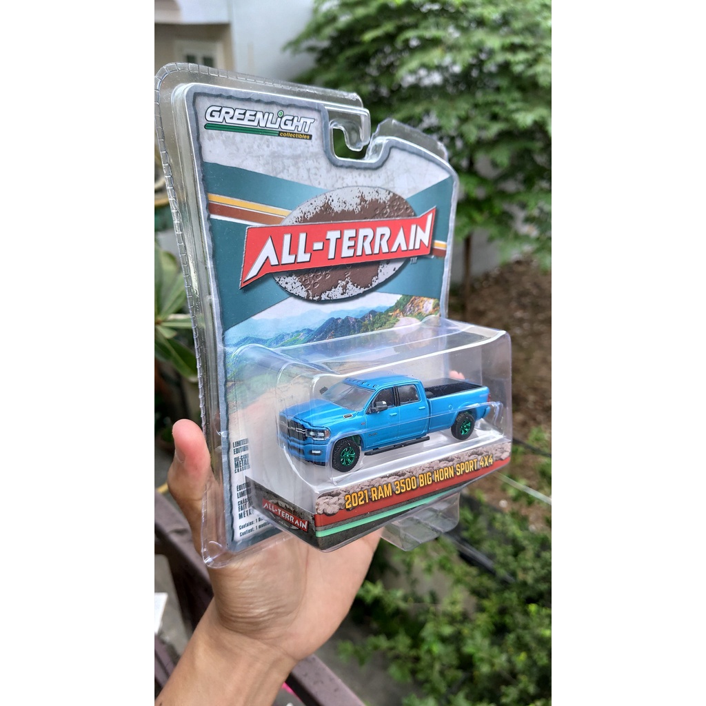 Mô hình tĩnh xe Greenlight Dodge Ram 3500 Bighorn dòng Green Machines tỷ lệ 1:64