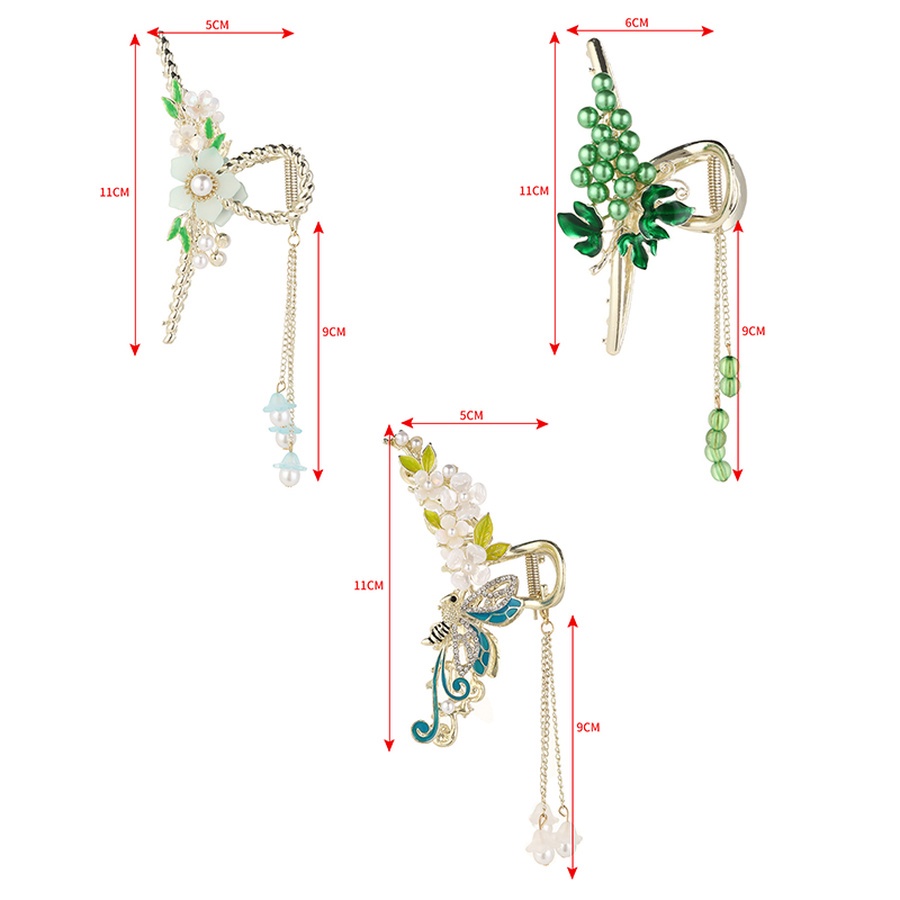 Kẹp Tóc Đính Hạt Ngọc Trai Giả Bằng Hợp Kim Phong Cách Hàn Quốc Cho Nữ