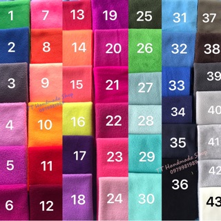 Combo 10 mảnh vải nỉ 100*150cm