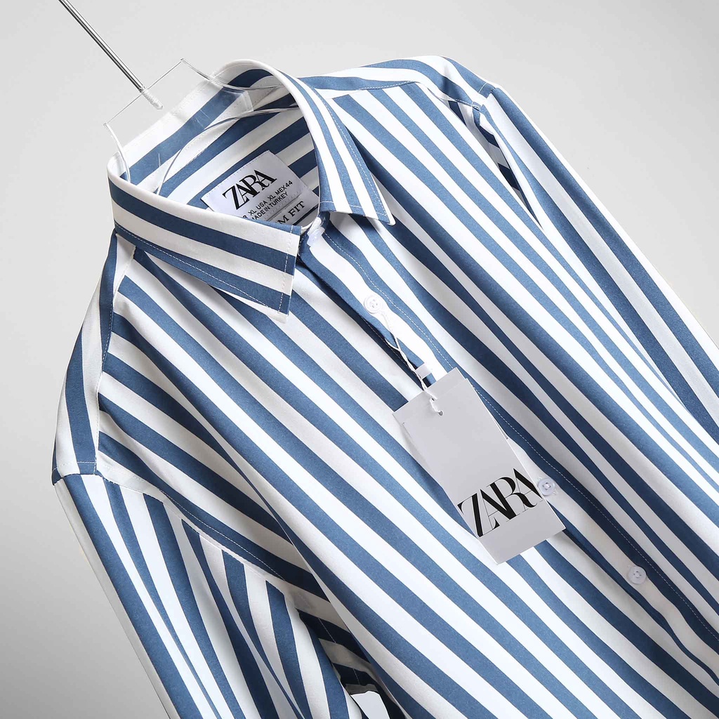 Sơ mi nam tay dài kẻ sọc thời trang bigsize (75 - 130kg)