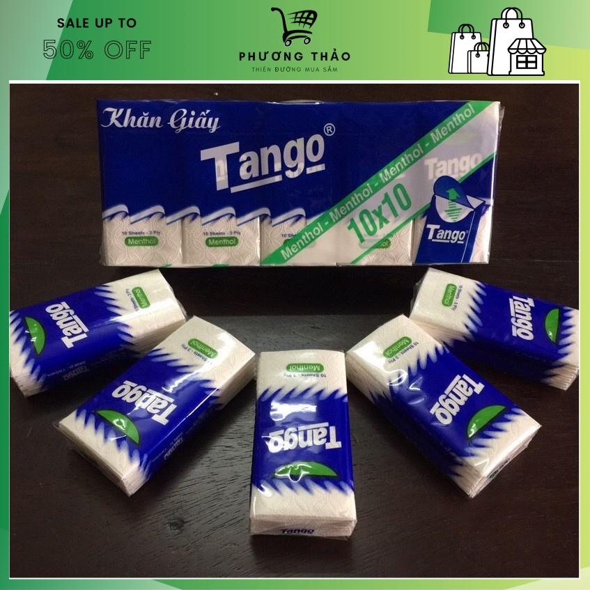 Combo 4 bịch giấy Tango 10 tờ 2 lớp dễ mang theo siêu rẻ giá tốt