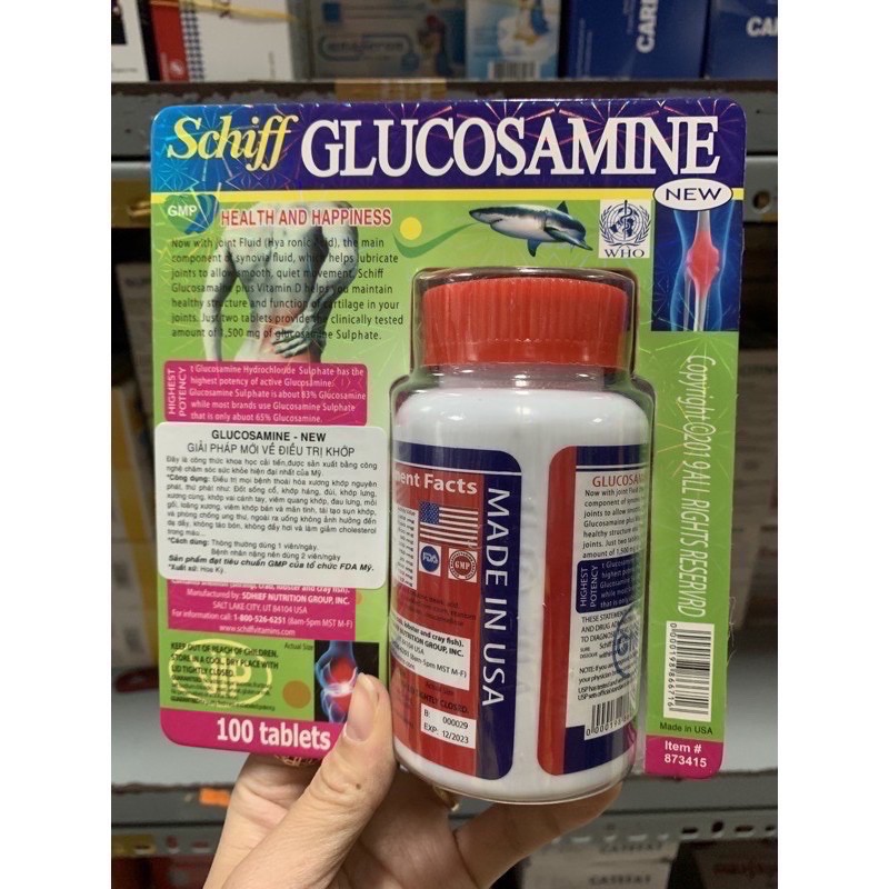 Glucosamine Schiff 15000 mg giải pháp mới về xương khớp