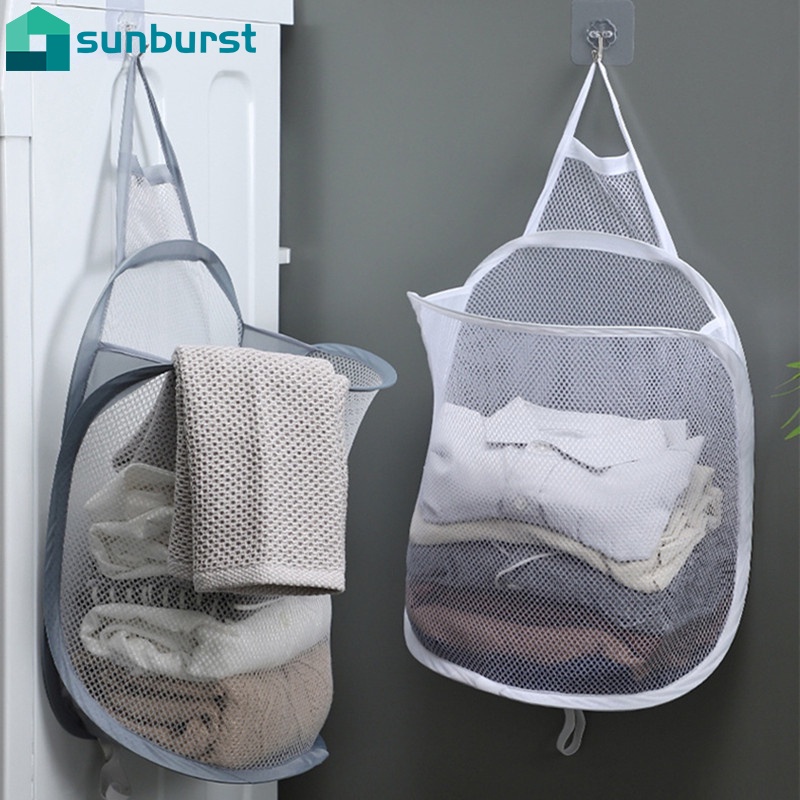 Giỏ Lưới Đựng Đồ Dơ Sức Chứa Lớn Có Thể Gấp Gọn Tiện Dụng Cho Gia Đình / Trường Học