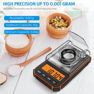 Cân Điện Tử Nhỏ 0.001g - 50g Thiết Kế Đơn Giản Tiện Dụng