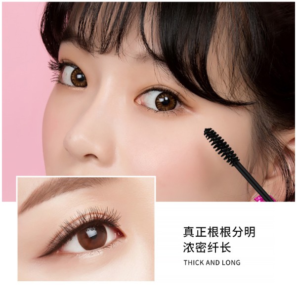 Mascara Lameila 3D uốn dày & dài mi chống nước vỏ cam xanh đen