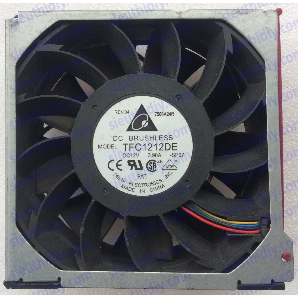 Quạt Fan 12 Delta TFC1212DE 12.038 12V 12cm tháo máy nguyên bản