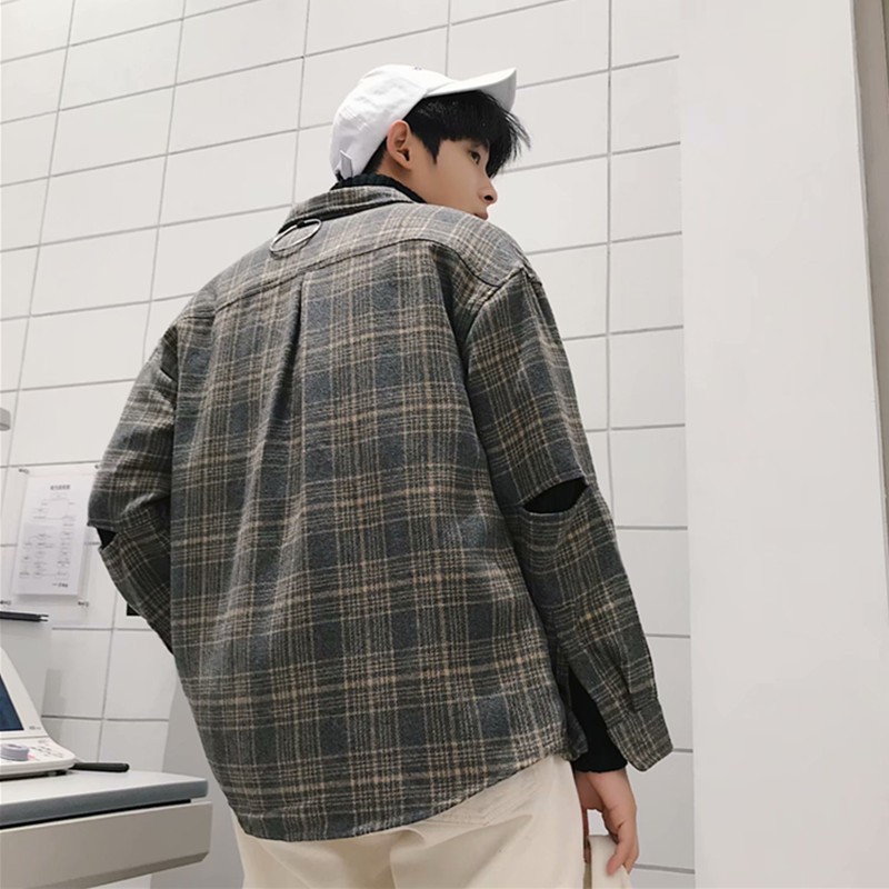 Áo Khoác Sơ Mi Caro Thời Trang Cho Nam | BigBuy360 - bigbuy360.vn