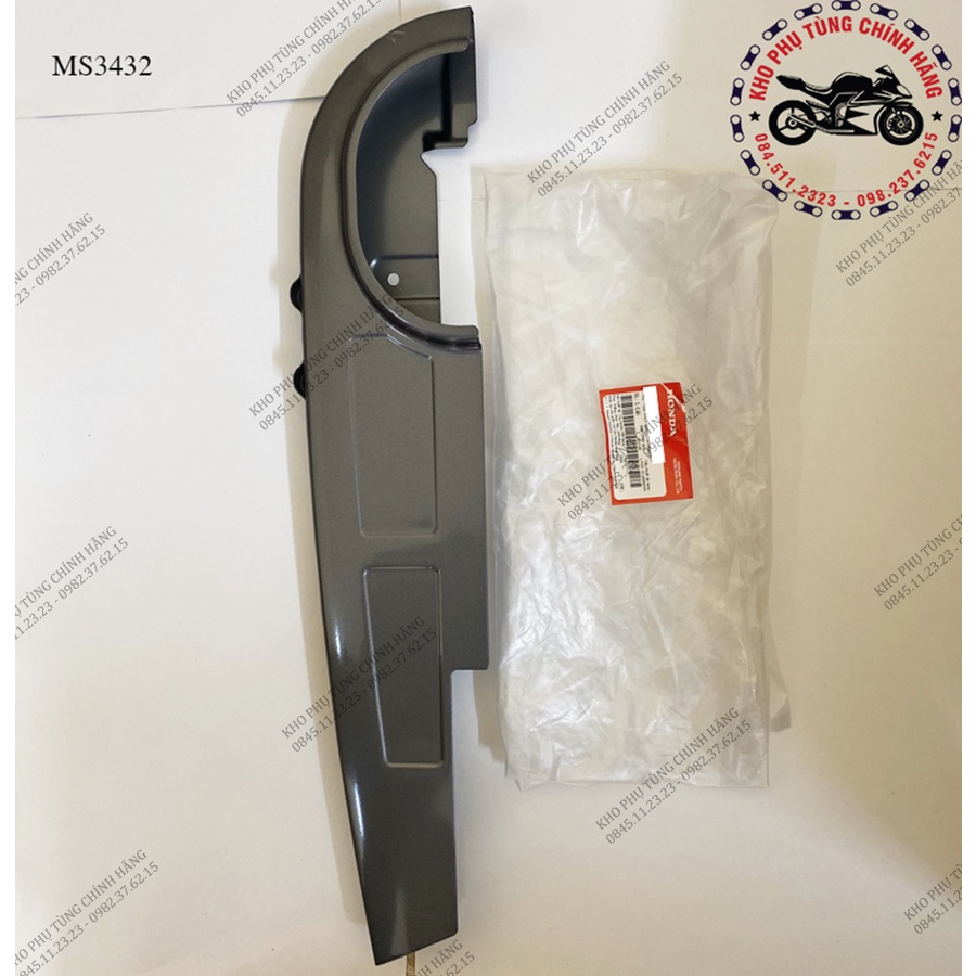 Nắp hộp xích dùng cho xe Wave RSX 2014 K03 - màu ghi - và dùng cho xe Blade số