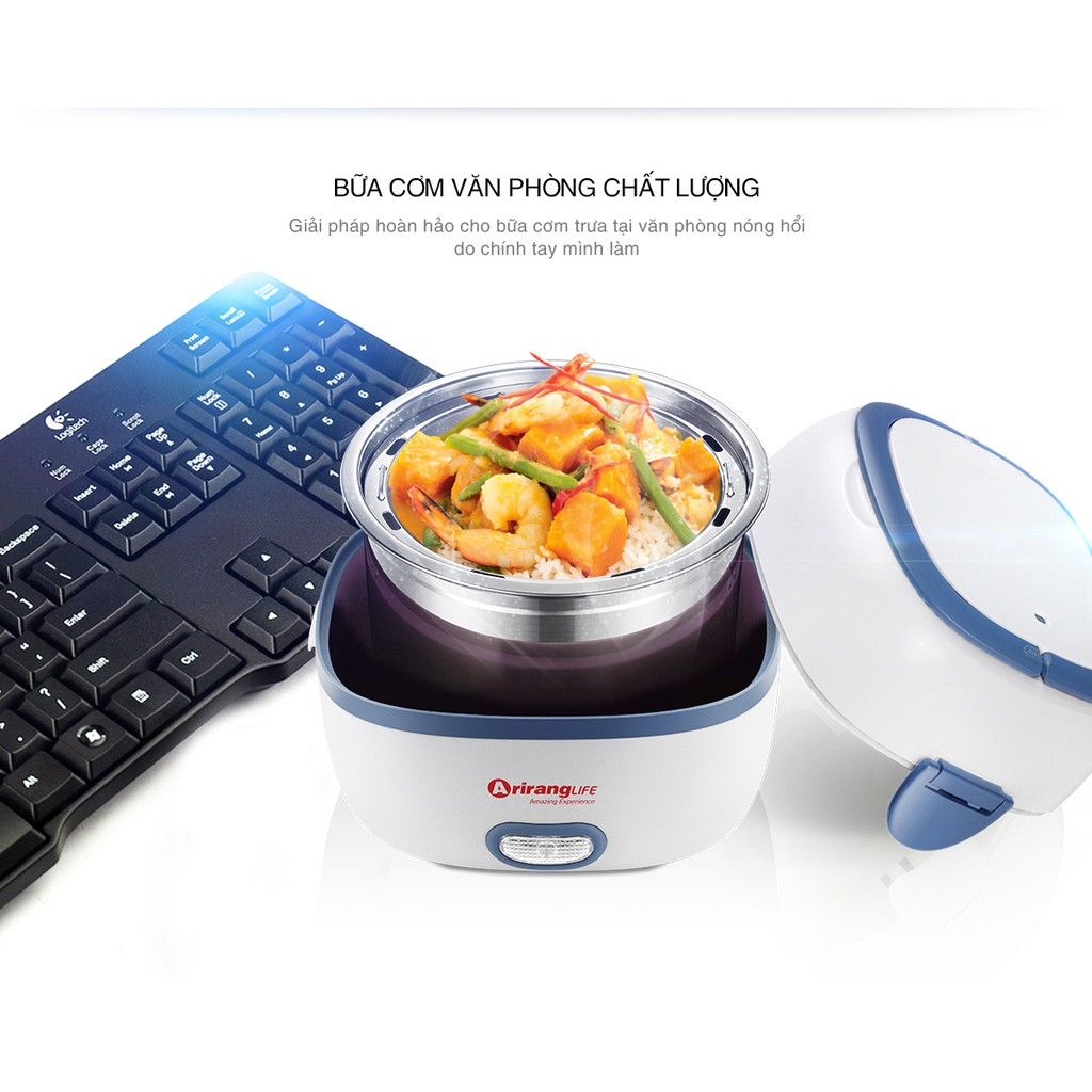 Hộp hâm nóng chân không 1 tầng ArirangLife EL-ALS2012 (Trắng) | BigBuy360 - bigbuy360.vn