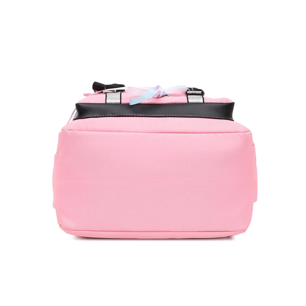 Balo Đi Học Cỡ Lớn In Họa Tiết Hoạt Hình BLACKPINK Kèm Sạc USB Tiện Dụng Thời Trang Cho Nữ # 1