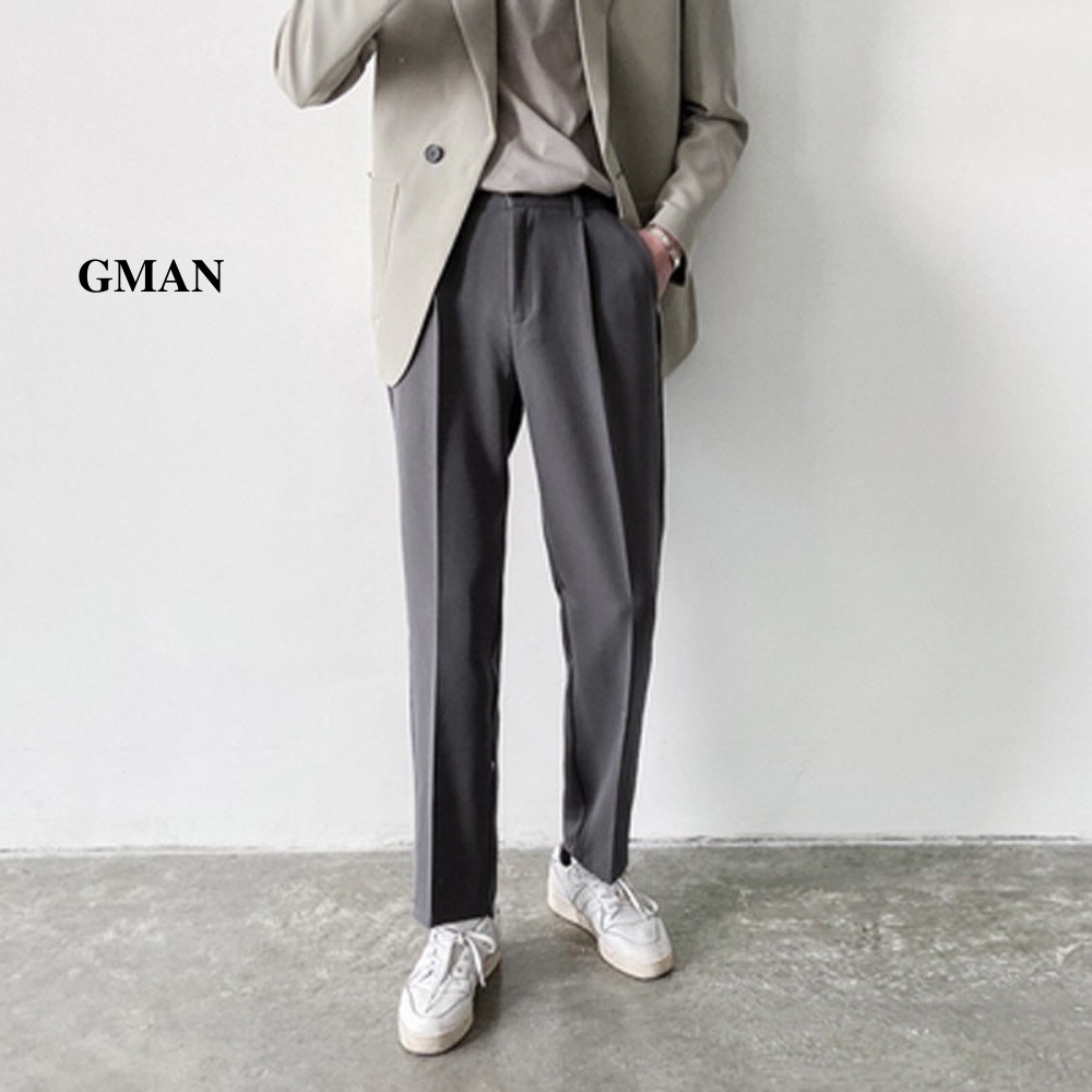 Quần baggy nam ống rộng Gman chất vải tuyết mưa cao cấp, Quần âu nam co giãn 4 chiều không nhăn không xù (BGA)