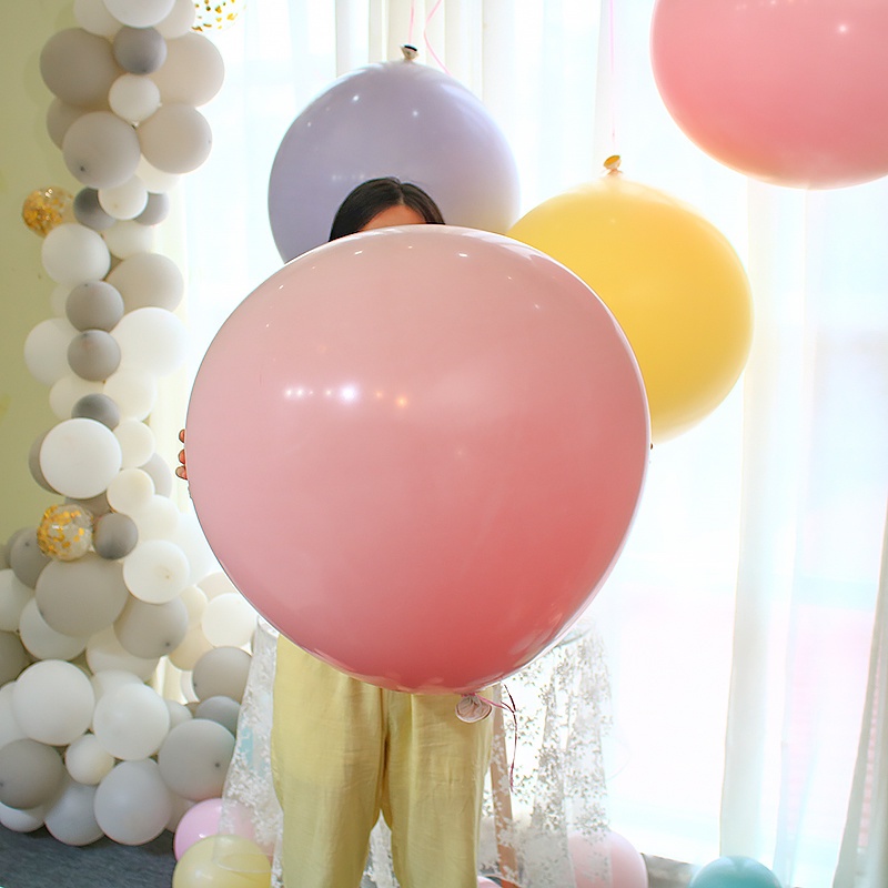 Bong Bóng Cao Su 18 Inch Màu Sắc Kẹo Ngọt Trang Trí Tiệc Sinh Nhật Đám Cưới Giáng Sinh