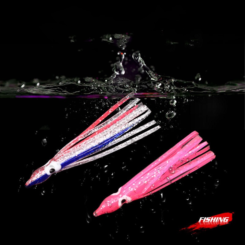 Bộ 5 Mồi Câu Cá Hình Bạch Tuộc Kích Thước 12cm / 4g