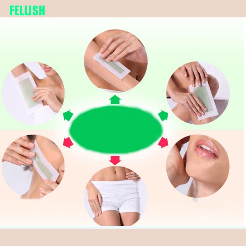 [Hàng mới về] Set 5 giấy tẩy lông hai mặt mát lạnh tiện lợi dành cho da mặt và toàn thân