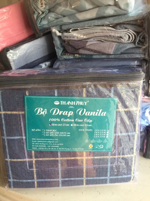 Bộ drap Thanh Thủy - size 1,4m -M280