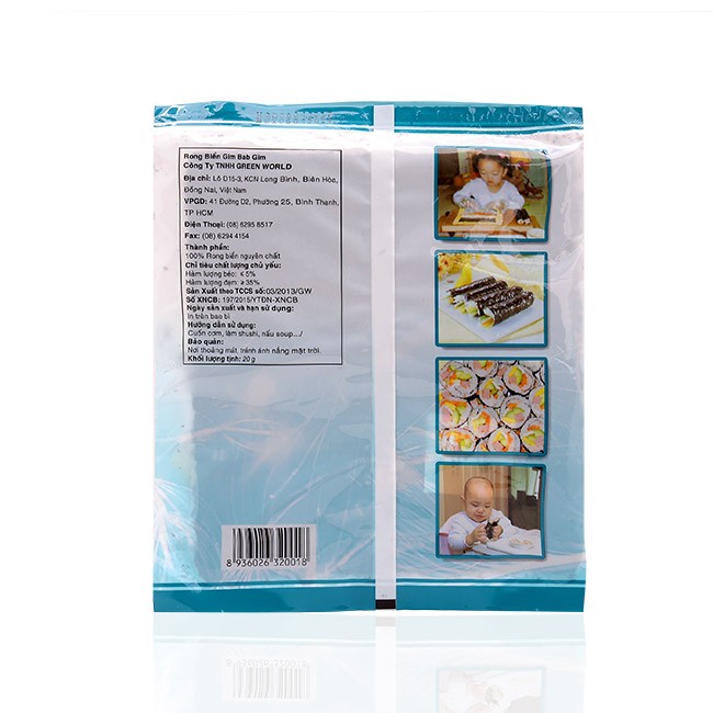 COMBO 5 GÓI RONG BIỂN CUỘN CƠM, SUSHI GÓI 10 LÁ