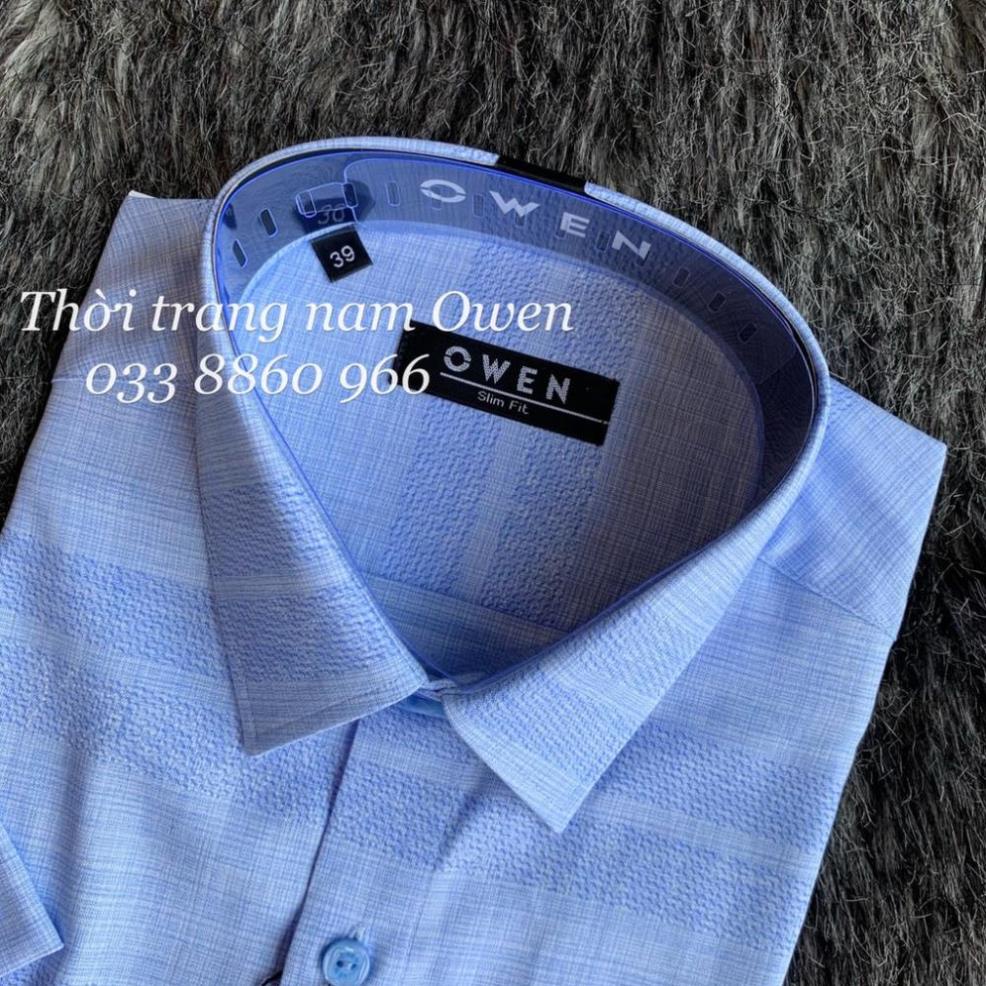 OWEN - Áo sơ mi ngắn tay Owen Slimfit chất sợi tre 22913 -K(&1 !
