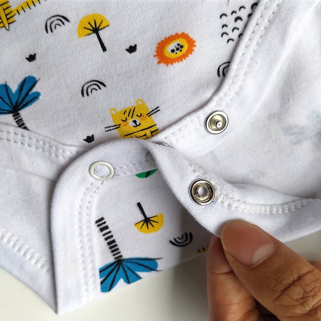 (Được chọn mẫu)SÉT 5 BODYSUIT CỘC TAY CHO BÉ TRAI BÉ GÁI BELITI XUẤT MỸ TTS197