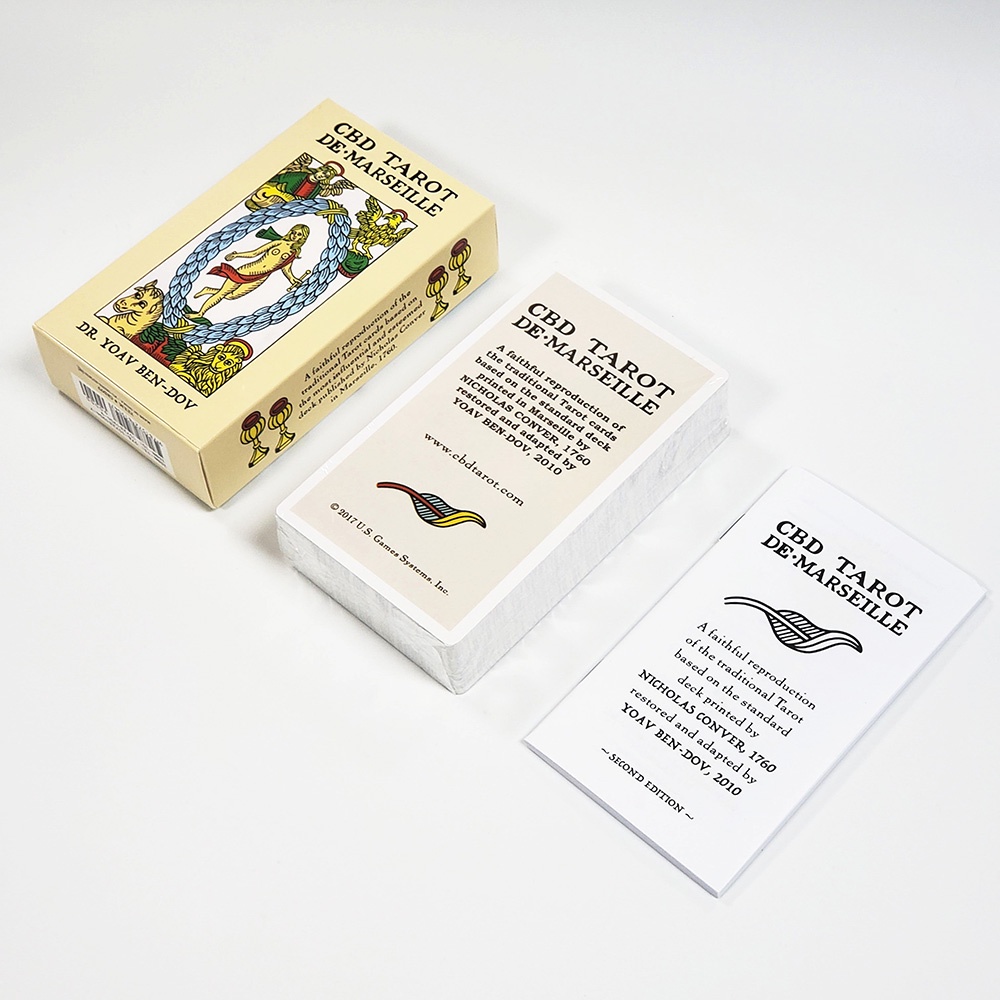 [Size Gốc] Bộ Bài CBD Tarot De:Marseille 7x12 Cm Tặng Đá Thanh Tẩy S39