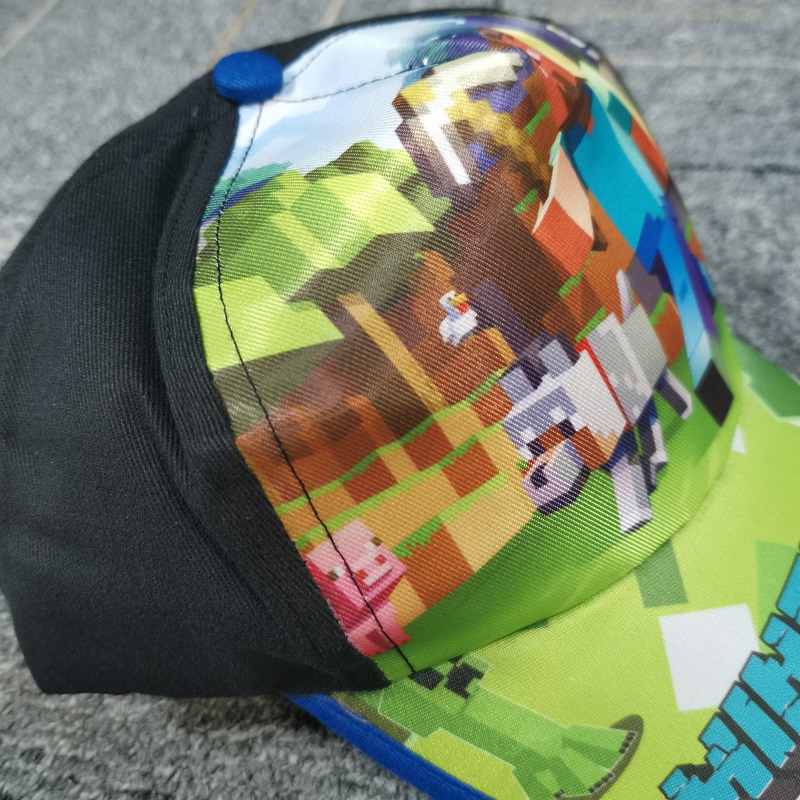 Minecraft Mũ Lưỡi Trai Họa Tiết Hoạt Hình Phong Cách Hip Hop Cho Bé