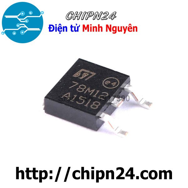 [4 CON] IC 78M12 TO-252 (SMD Dán) (7812)