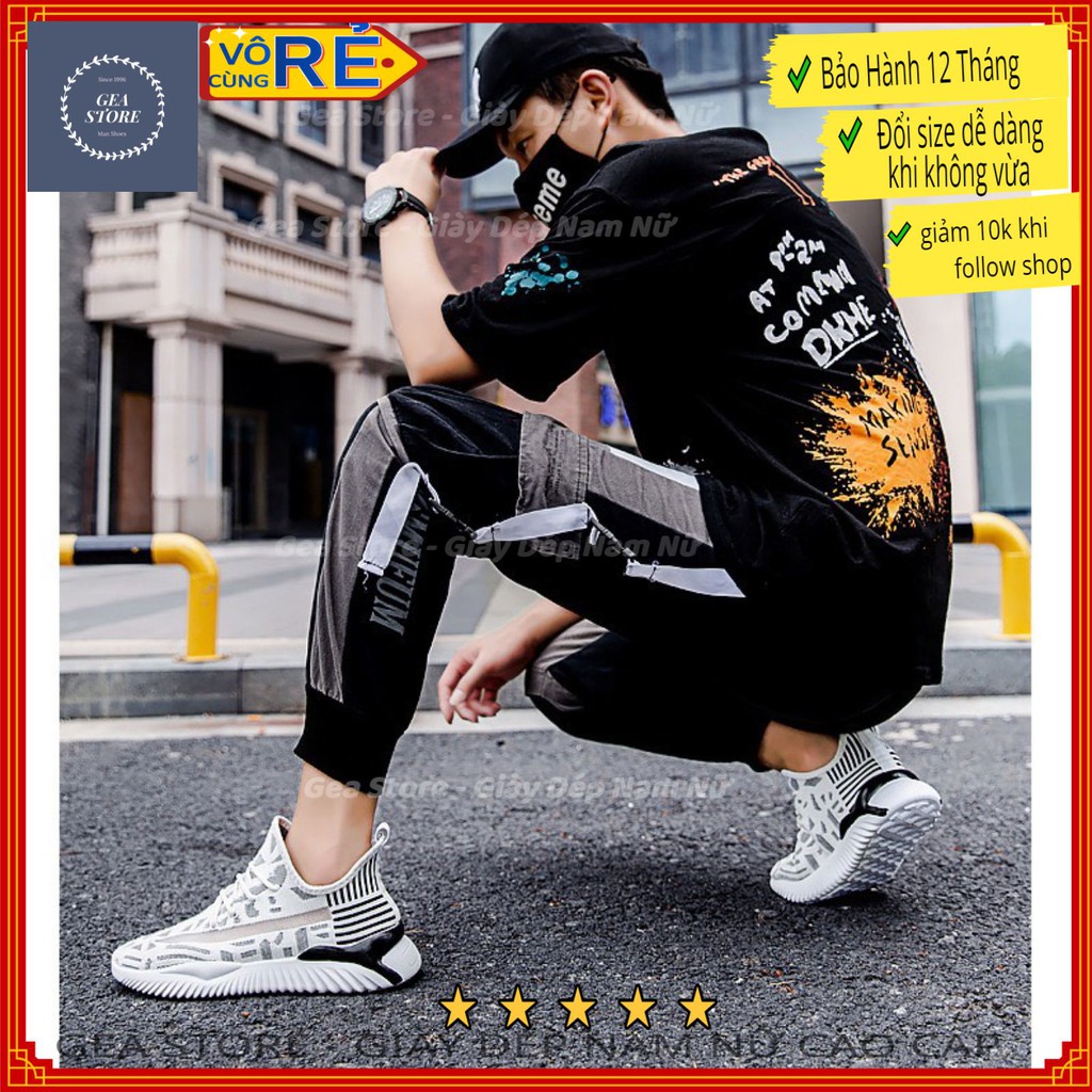 Giày sneaker nam lưới cam đen gea, giày tập gym thể thao sport đẹp cao cấp trẻ trung phong cách hàn quốc - Mã GEATT03 | BigBuy360 - bigbuy360.vn