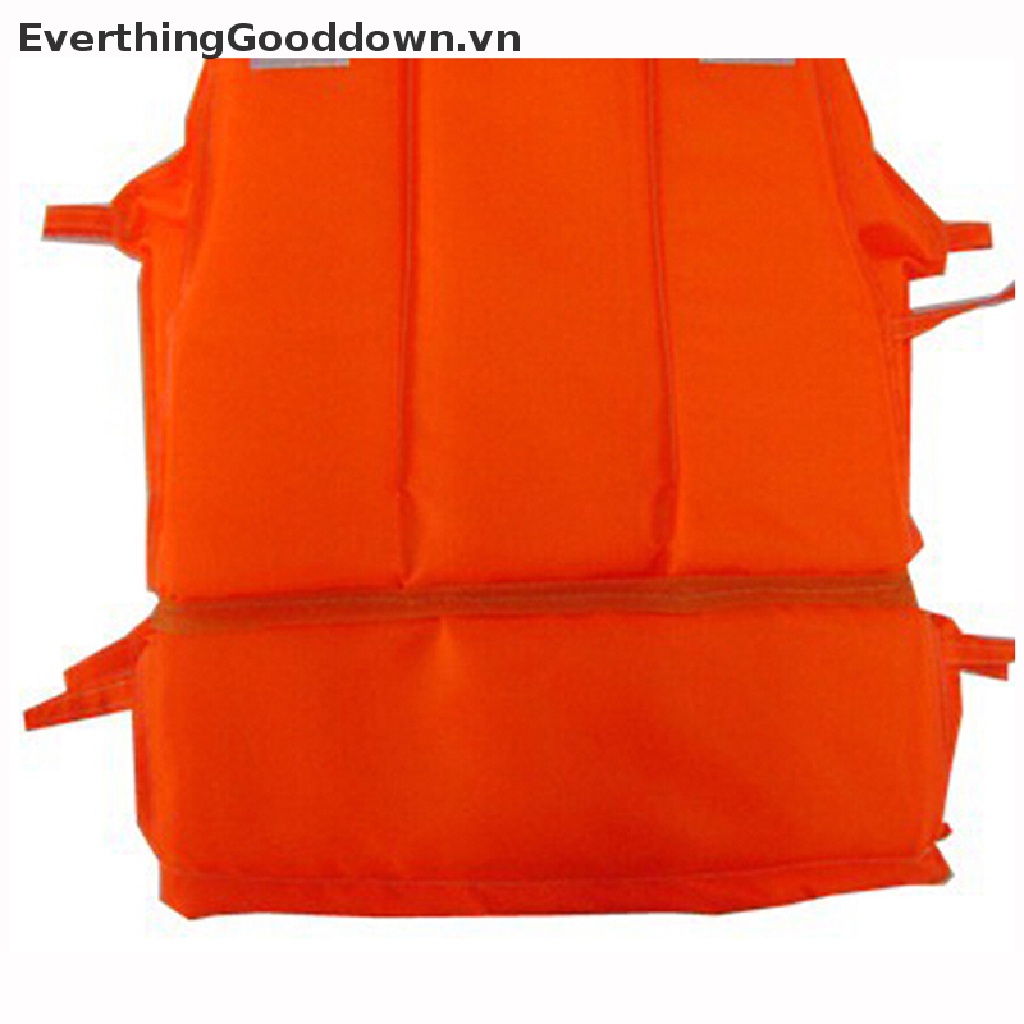 Everthinggooddown 1 Áo Phao Cứu Sinh Bằng Xốp Màu Cam + Còi Cho Người Lớn