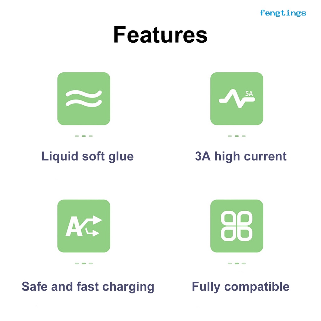 Dây Cáp Sạc Từ Tính Micro USB Type-C 1.8m 5A Cho Điện Thoại Android