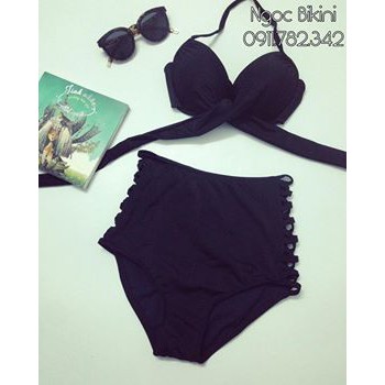 Bikini 2 mảnh chéo đen ( Ảnh chụp thật từ khách) | BigBuy360 - bigbuy360.vn