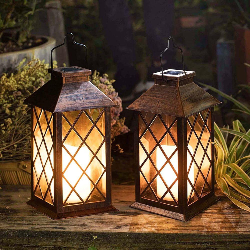 Đèn Lồng Năng Lượng Mặt Trời Chống Thấm Nước Treo Trang Trí Sân Vườn