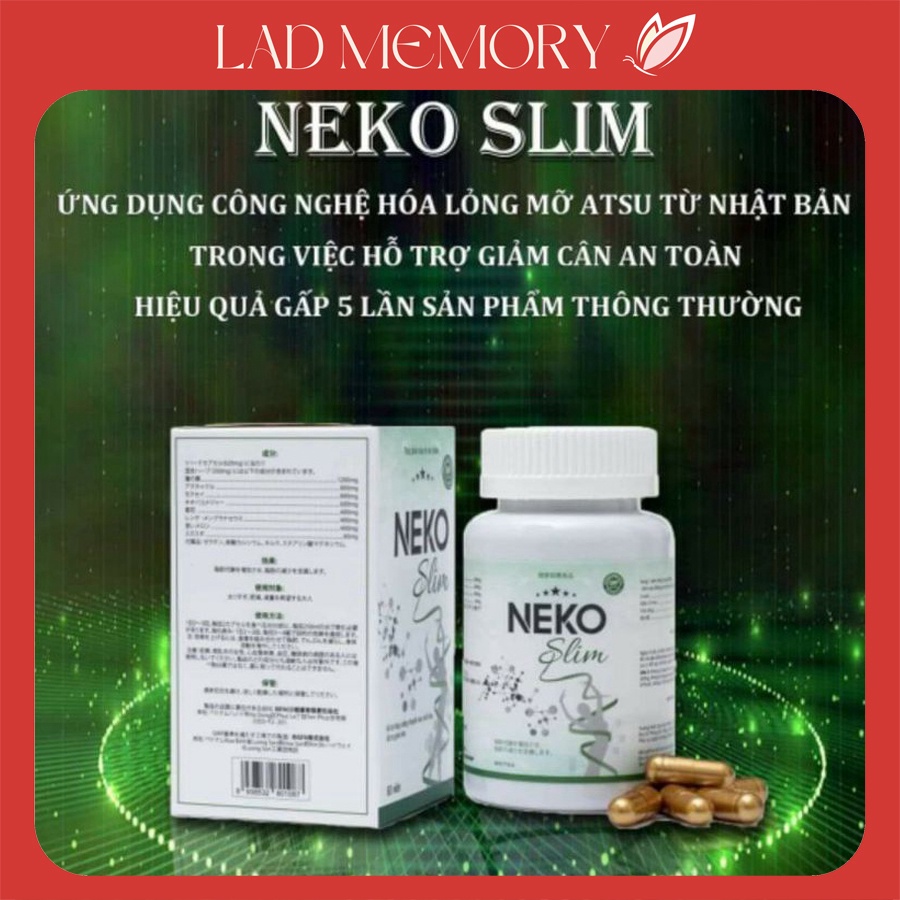 Viên uống NEKO SLIM giảm cân hiệu quả cho dáng đẹp eo thon hộp 60 viên