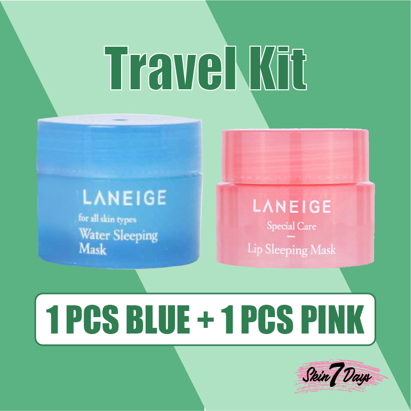 (hàng Mới Về) Mặt Nạ Ngủ Cho Môi Laneige Kèm Mặt Nạ Ngủ Tiện Dụng