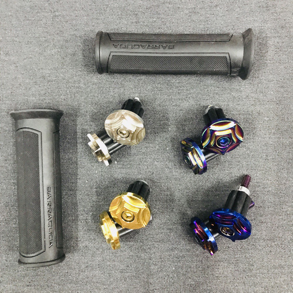 [XẢ KHO] COMBO Gù xe máy inox SALAYA cùng bao tay BARACUDA màu đen, gù ngôi sao 2 tầng đầy đủ màu