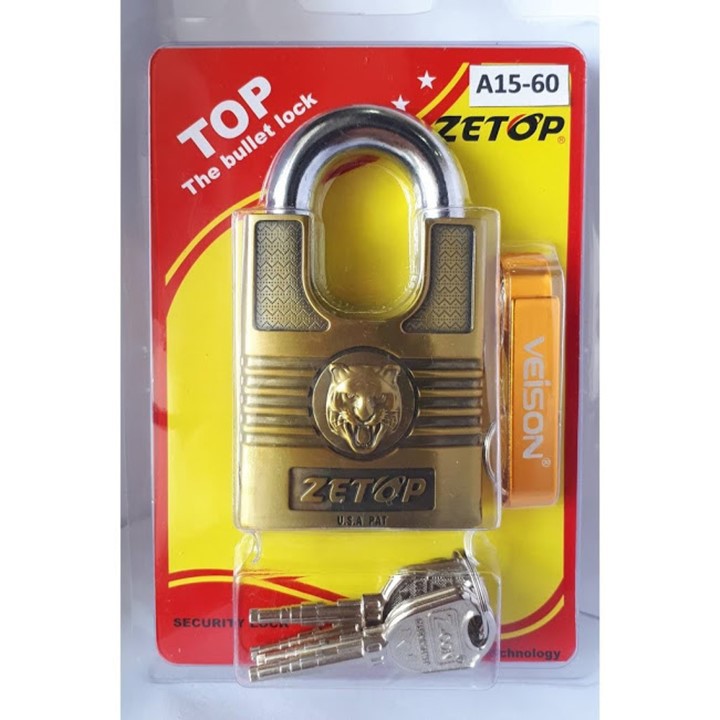 Ổ khóa chống cắt Zetop A15 - Tặng kèm khui bia