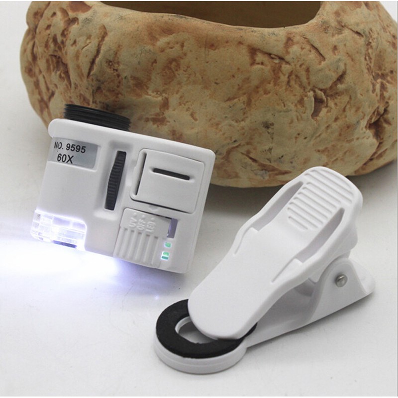 1 Ống Kính Phóng To 60 Lần Có Đèn led Cho Điện Thoại