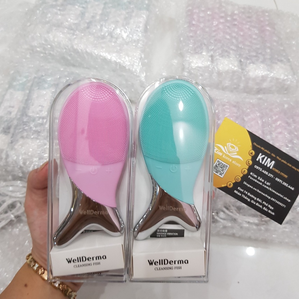 [HOT] Máy rửa mặt cá Wellderma cleansing fish mẫu mới