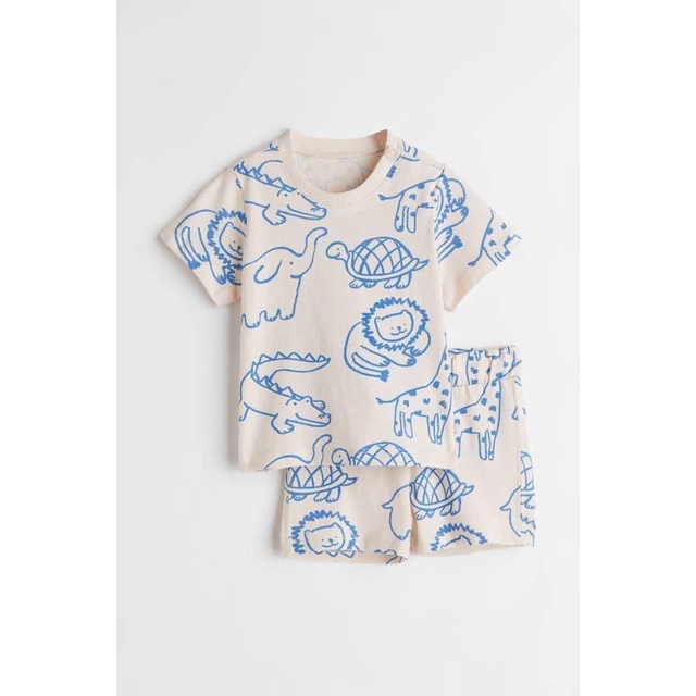 Bộ cộc tay bé trai HM auth