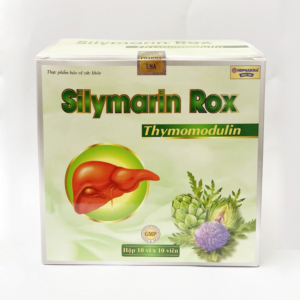 Bổ gan Silymarin Rox cao cà gai leo, cao kế sữa giúp mát gan, giảm men gan, viêm gan - 100 viên [Silymarin Rox Xanh]