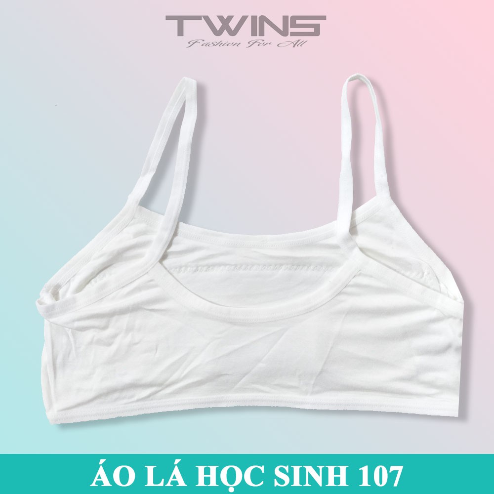 Áo lá học sinh, áo lót học sinh hai dây cotton hai lớp dành cho bé gái mới lớn, cấp 1, cấp 2 SD107/Bra