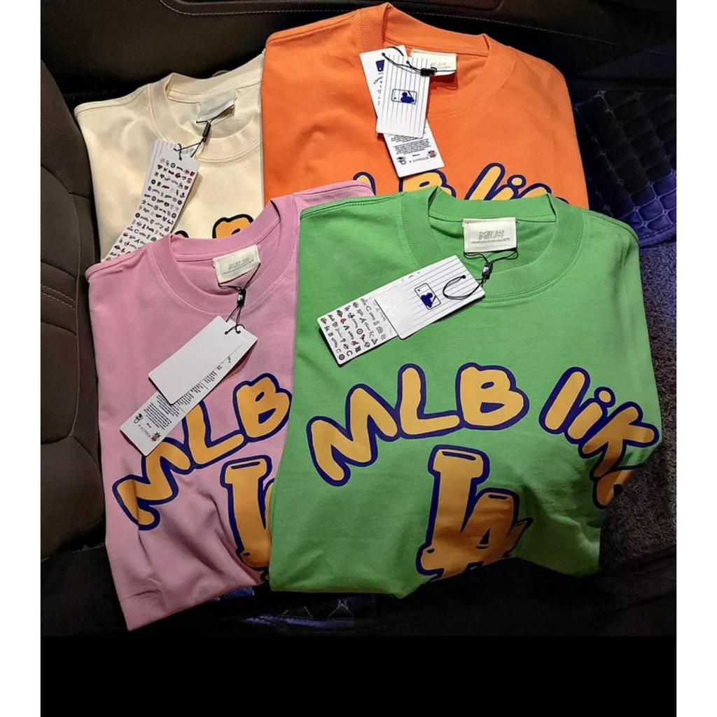 Áo Thun MLB LIKE LA Form Rộng Tay Lỡ Vải Cotton Cao Cấp , Áo Phông Tay Lỡ Unisex Nam Nữ  MLB LIKE LA