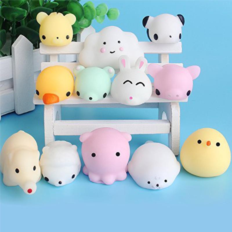 Đồ chơi Squishy Mochi Hình Thú siêu dễ thương có hộp đựng từng con- LICLAC