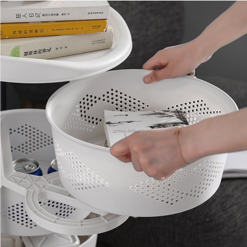 Kệ Đựng Đồ Dùng Nhà Bếp / Tắm 3 / 4 / 5 Tầng Có Bánh Xe Kéo Đa Năng Tiện Dụng