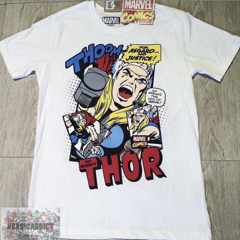 Marvel Comics - Áo thun Thor trắng - Unisex