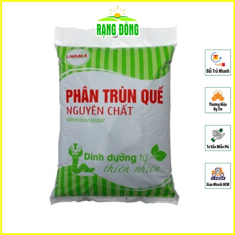 Phân Trùn Quế LAVAMIX - Phân Bón Bổ Sung Dinh Dưỡng, Cải Tạo Đất Hiệu Quả