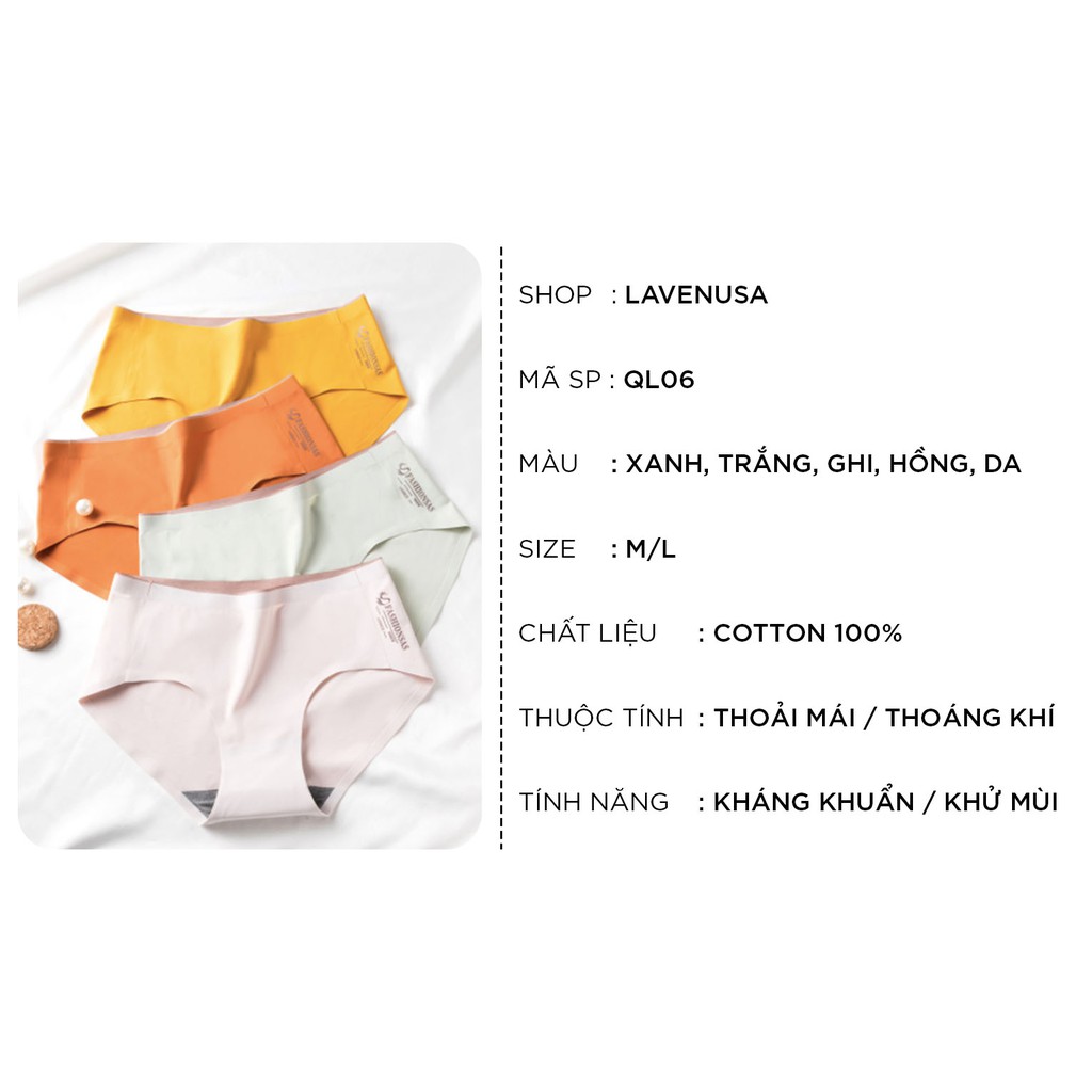Quần lót nữ đúc su cao cấp không đường may viền ép nhiệt chắc chắn QL06 | BigBuy360 - bigbuy360.vn
