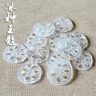 Mặt Dây Chuyền Ngọc Bích Hình Hoa Sen Xinh Xắn